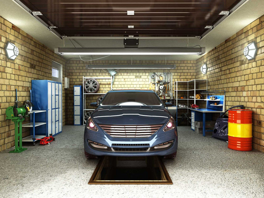Wie richtet man eine Garage ein - was für den Garagenboden?