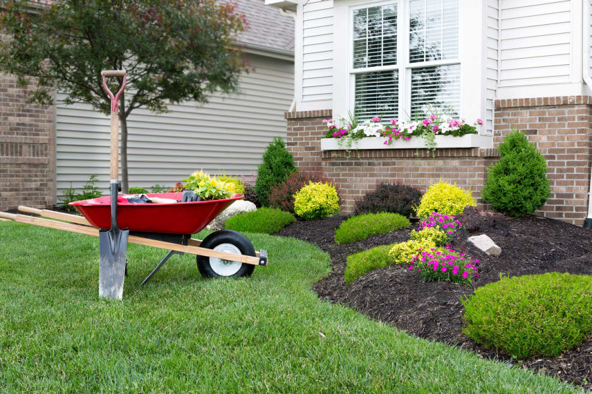 Wie dekorieren Sie den Garten vor Ihrem Haus, um ihn reizvoll und praktisch zu gestalten?