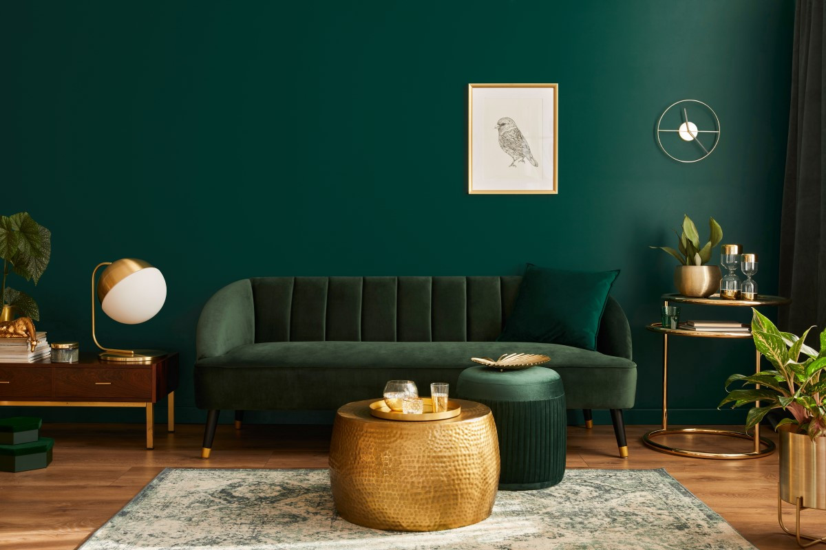 Welche Farbe passt zum grünen Sofa - Accessoires, Kissen?
