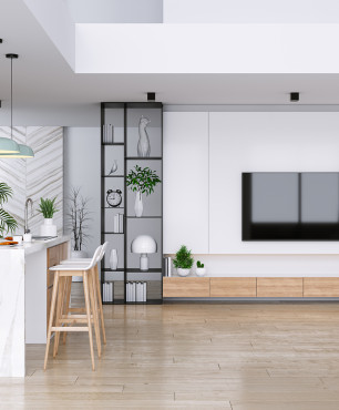 Wohnzimmergestaltung mit Küche