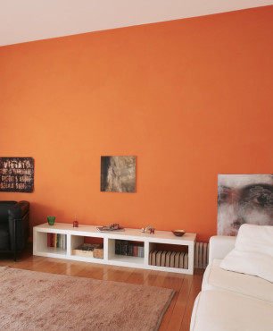 Orange Wandfarbe