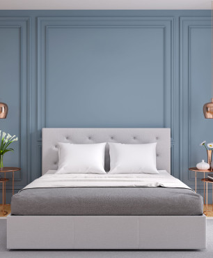 Blaues Schlafzimmerdesign