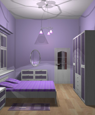 Lila Schlafzimmer Design