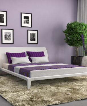 Provençalisches Schlafzimmer mit Lavendel
