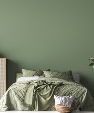Grüne Farbe im Schlafzimmer